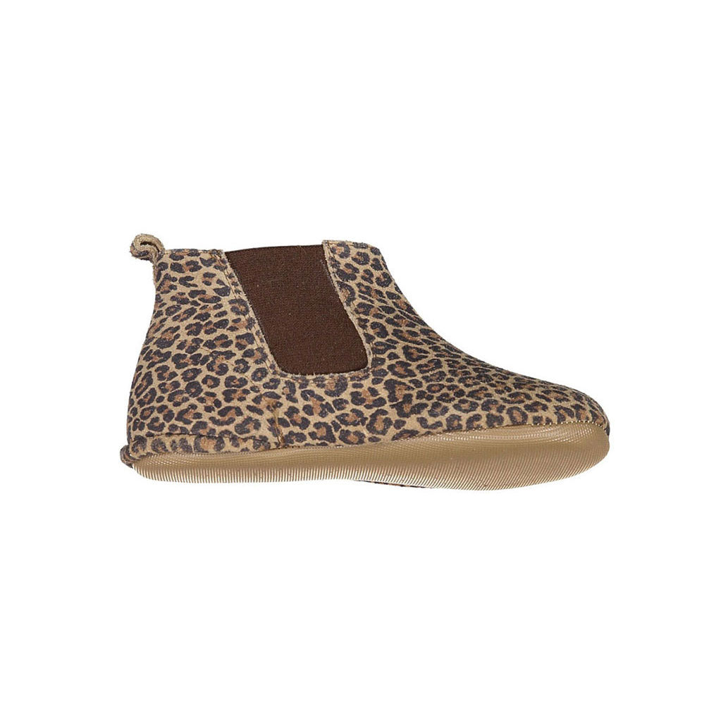 Pepe Leopard Suede Elastic Bootie
