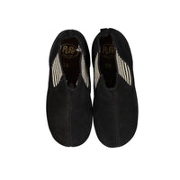 Pepe Black Suede Plaid Elastic Bootie
