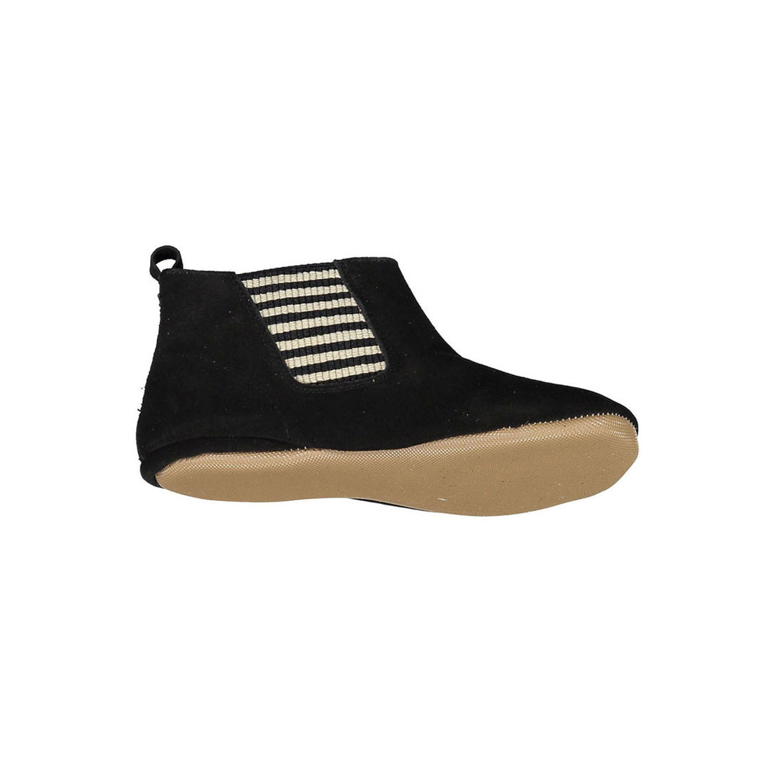 Pepe Black Suede Plaid Elastic Bootie