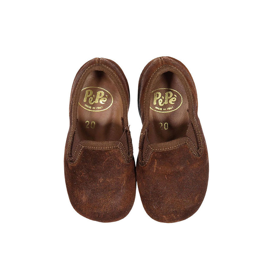 Pepe Cognac Suede Classic Slip-ons