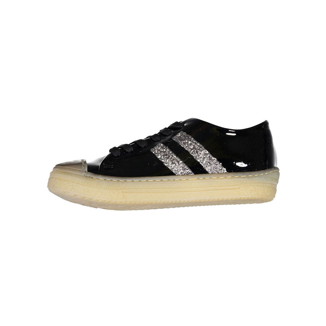 Pepe Black Patent Sneakers