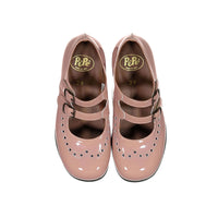 Pepe Nude Patent Double Buckle Mary Janes