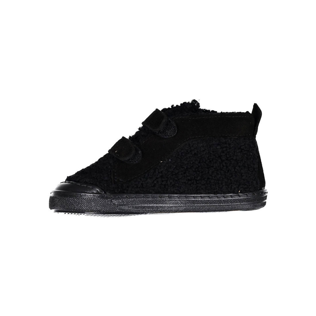 Pepe Black Sheepskin High Top Sneakers