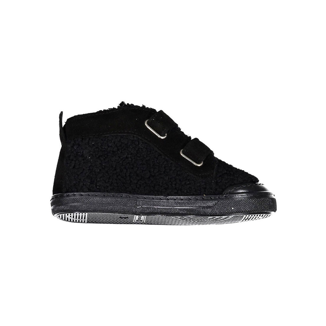 Pepe Black Sheepskin High Top Sneakers
