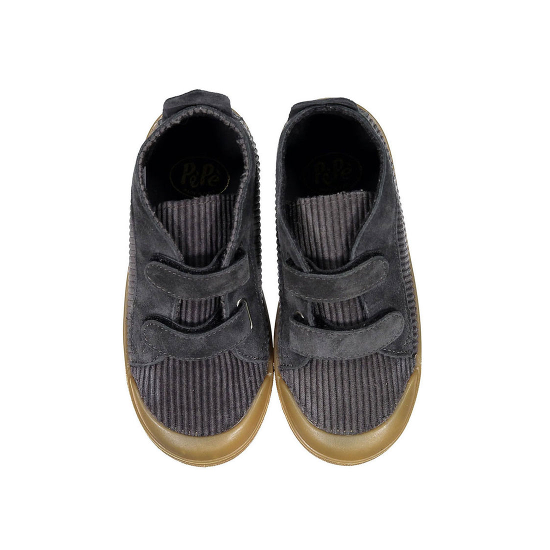 Pepe Grey Corduroy High Top Sneakers
