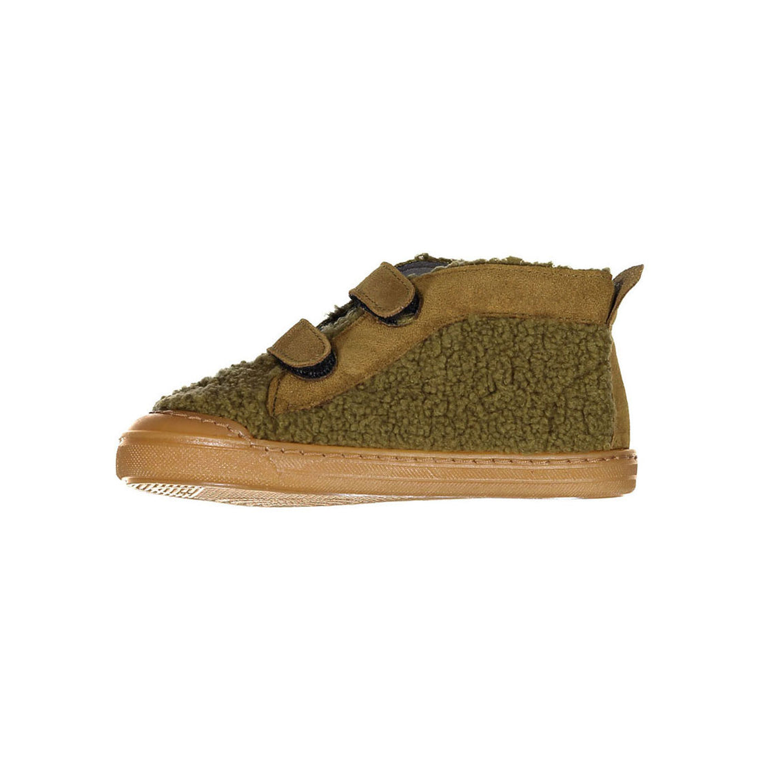Pepe Green Sheepskin High Top Sneakers