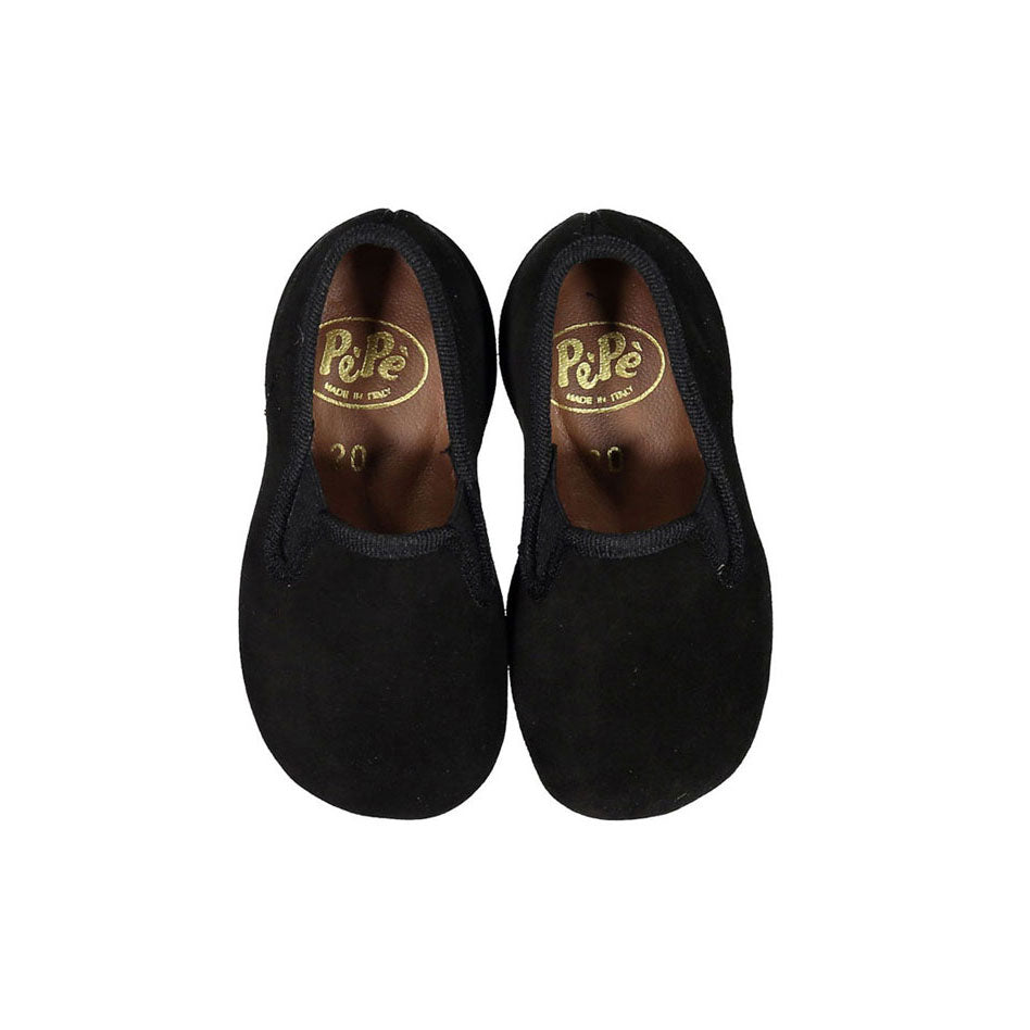 Pepe Black classic slip ons