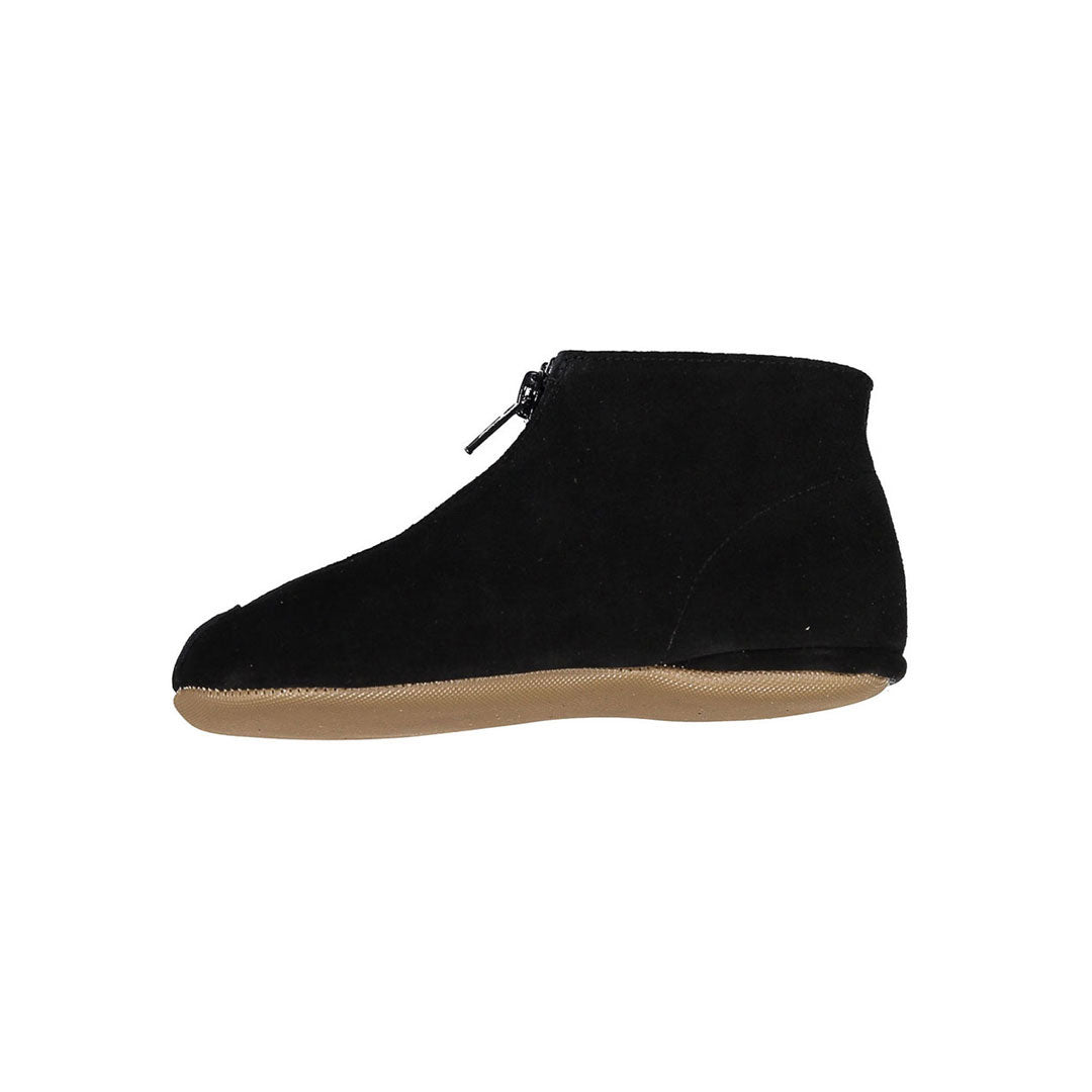 Pepe Black Suede Zip Up Bootie