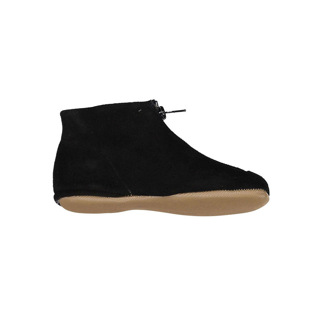 Pepe Black Suede Zip Up Bootie