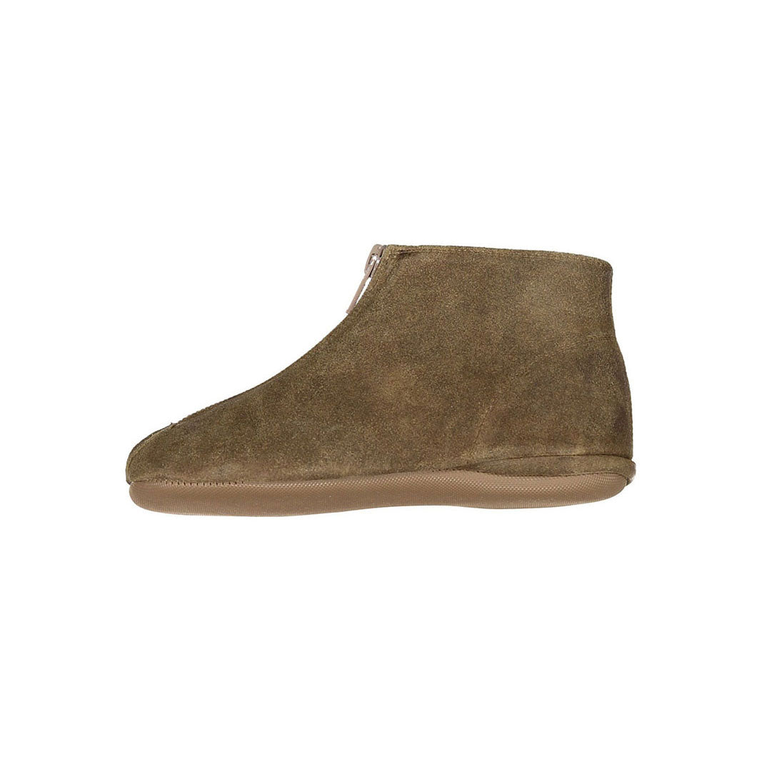Pepe Tabacco Suede Zip Up Bootie
