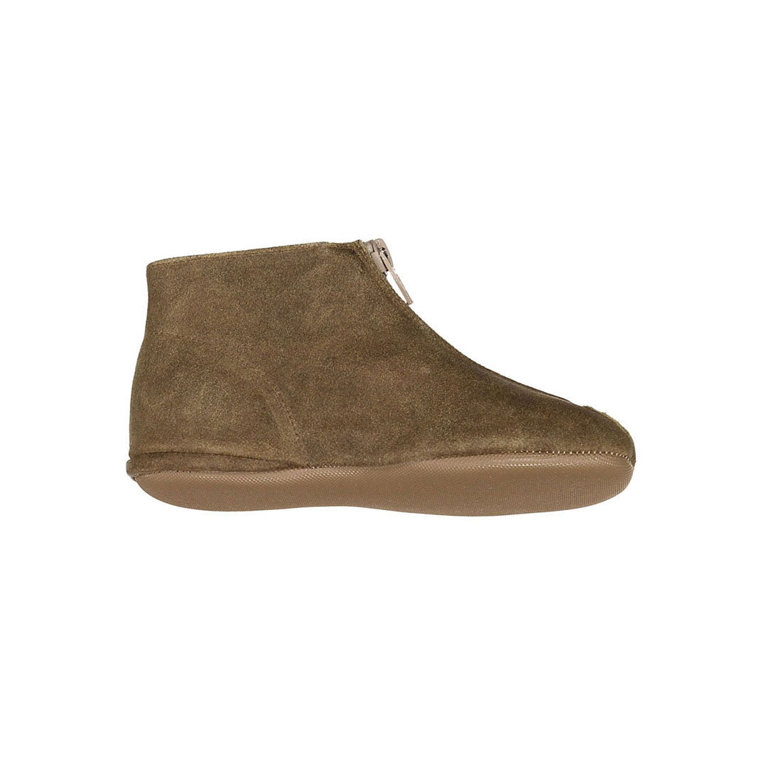 Pepe Tabacco Suede Zip Up Bootie