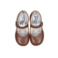 Zimmerman Shoes Scalloped Mary Jane - Dark Brown