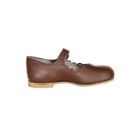 Zimmerman Shoes Scalloped Mary Jane - Dark Brown