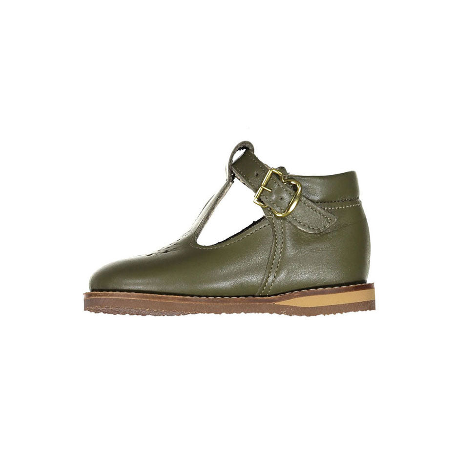 Zimmerman Shoes Greta T-Strap -Evergreen