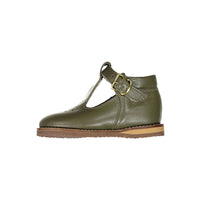 Zimmerman Shoes Greta T-Strap -Evergreen