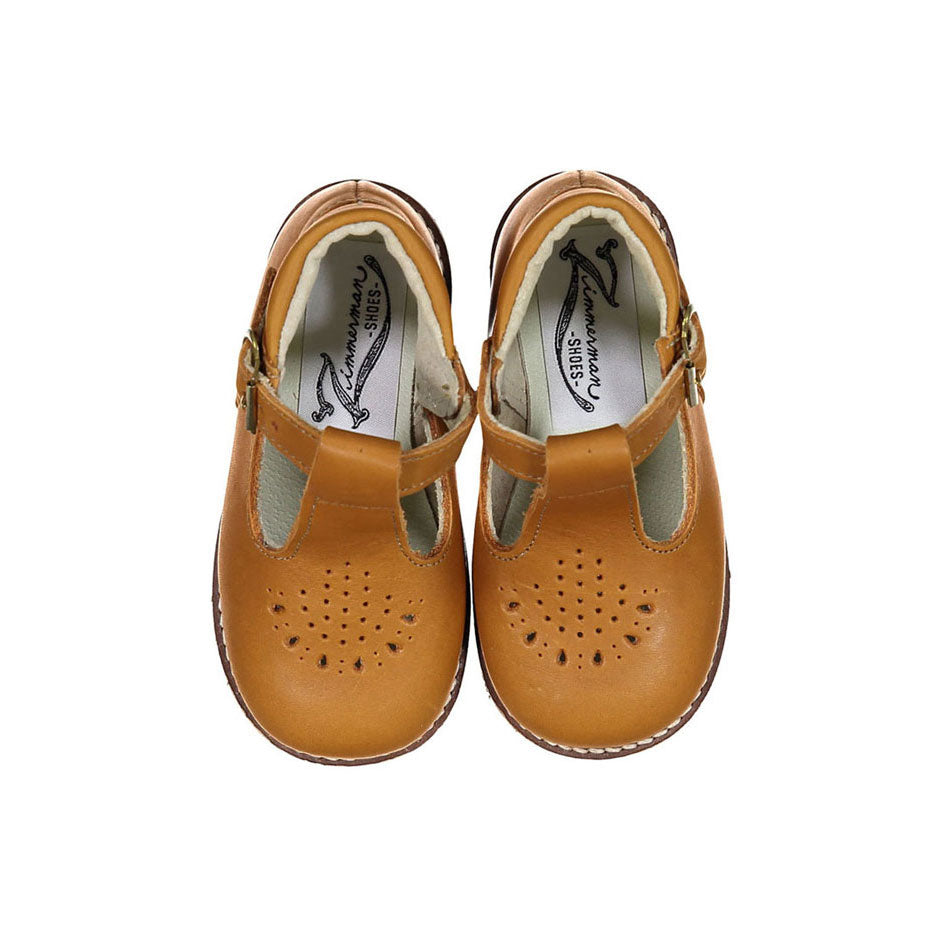 Zimmerman Shoes Greta T-Strap - Warm Brown