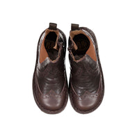 Pepe Chestnut Wingtip Chelsea Bootie
