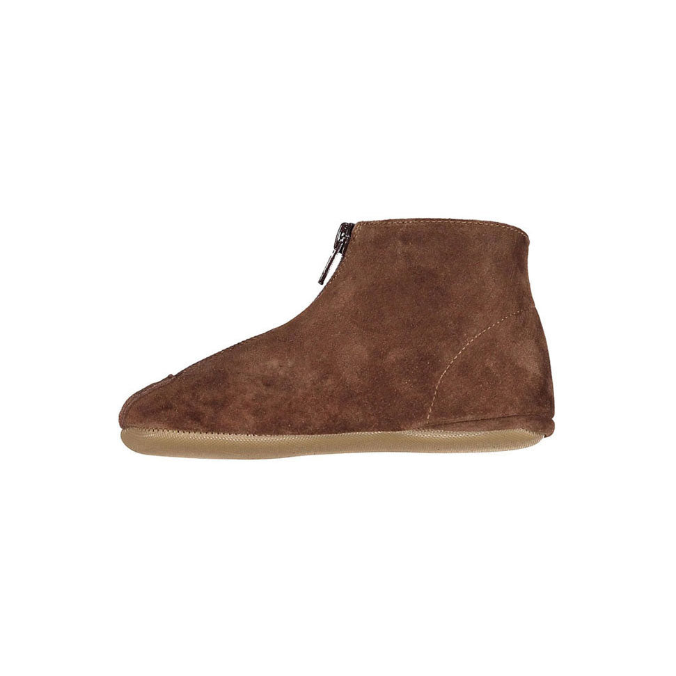 Pepe Espresso Suede Zip Up Bootie