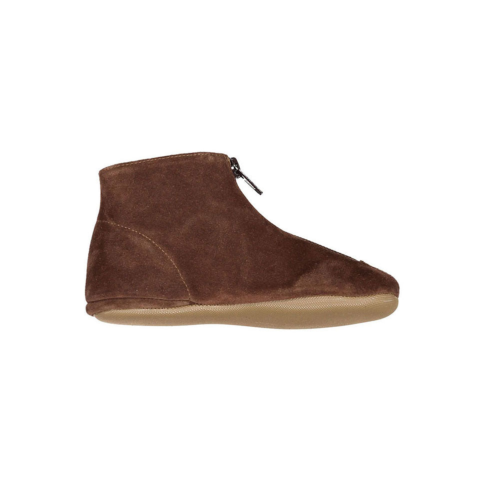 Pepe Espresso Suede Zip Up Bootie