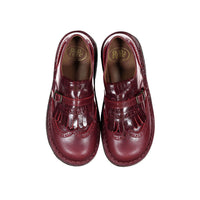 Pepe Bordeaux Fringe Buckle Loafer