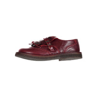 Pepe Bordeaux Fringe Buckle Loafer
