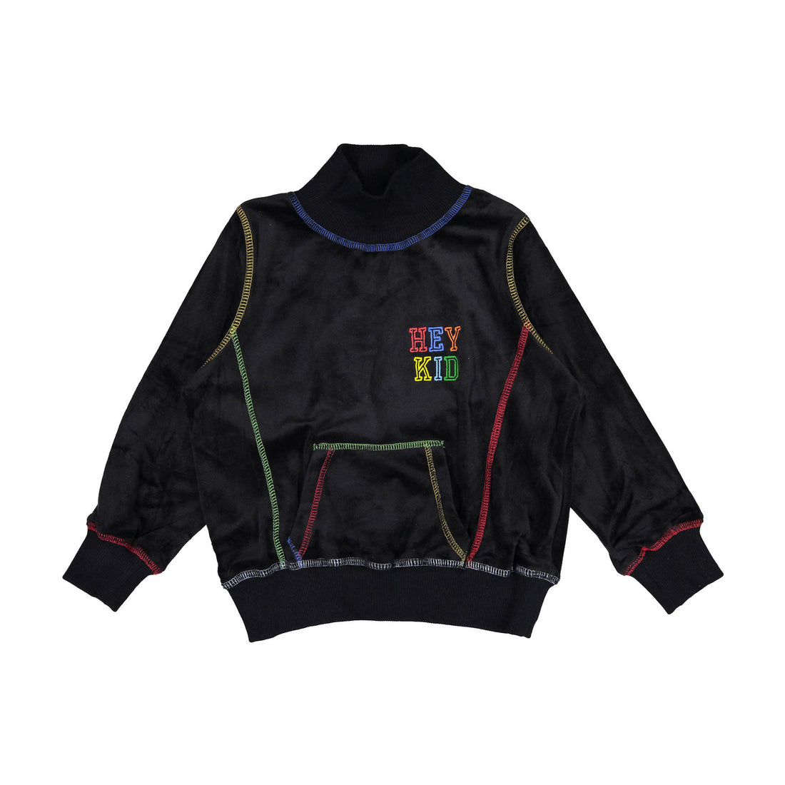 Hey Kid Velour Turtleneck Sweatshirt
