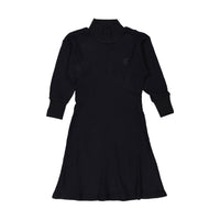 Hey Kid Black Waffle Knit Dress