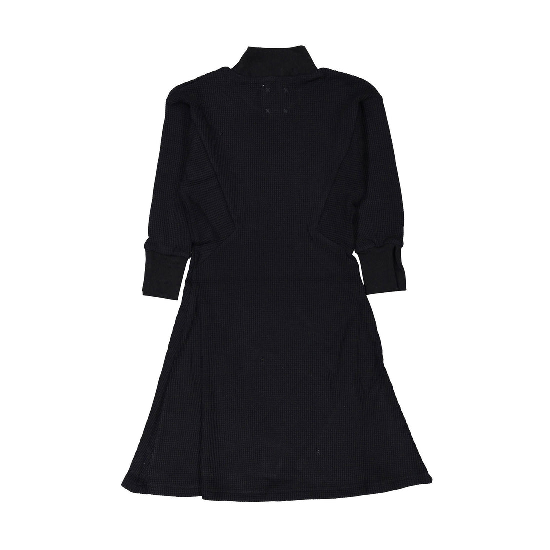 Hey Kid Black Waffle Knit Dress