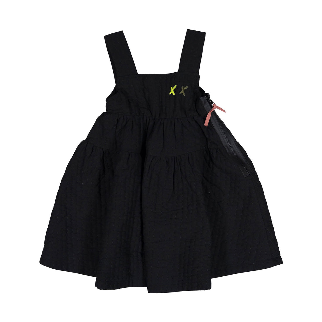 Hey Kid Black Puffer Dress