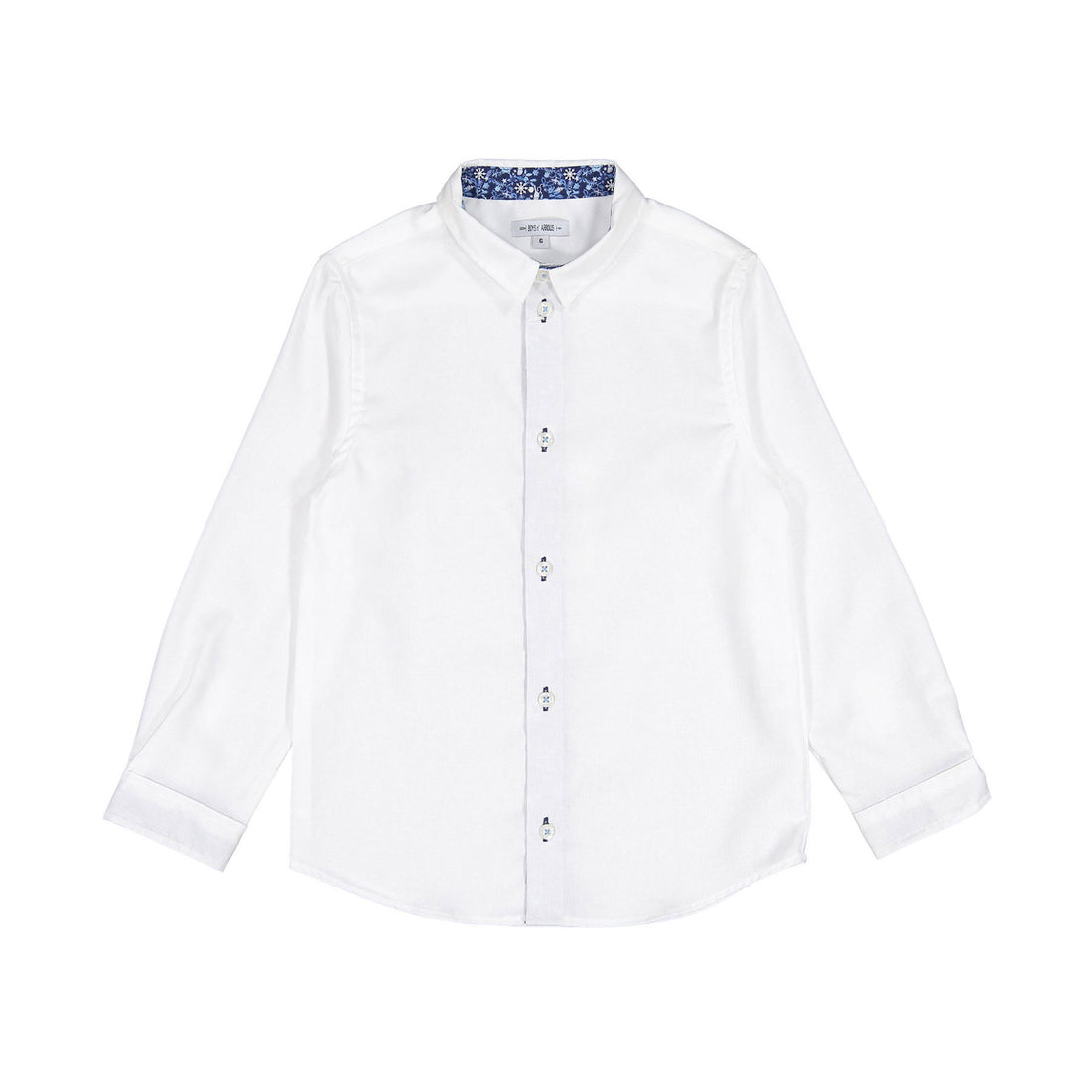 Boys and Arrows Long Sleeve White Flower Collar