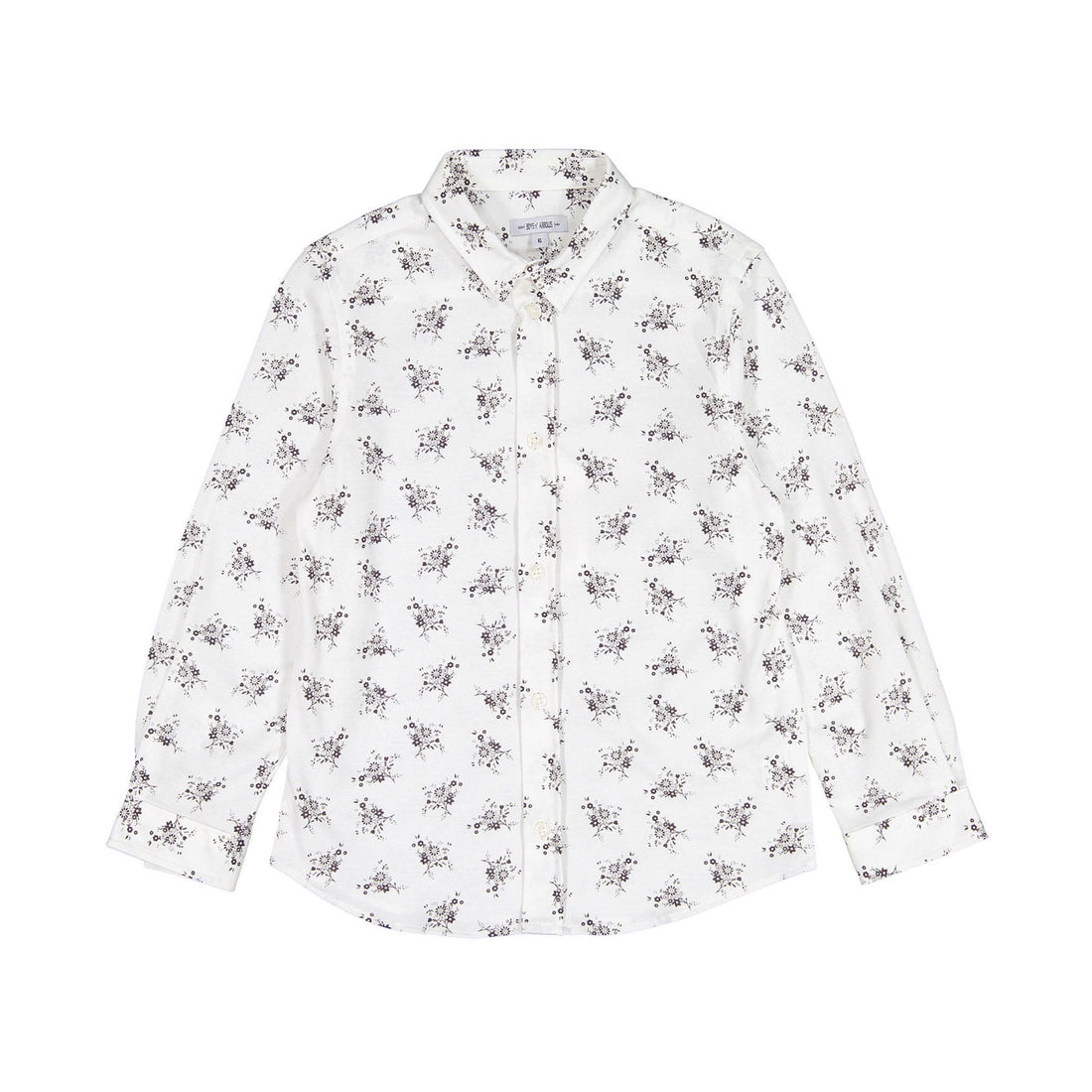 Boys and Arrows White Shirt Long Sleeves With Flowers