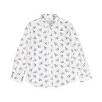 Boys and Arrows White Shirt Long Sleeves With Flowers