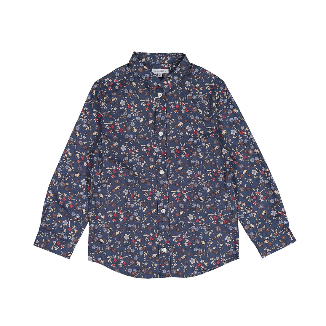 Boys and Arrows Blue Floral Long Sleeve Shirt