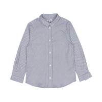 Boys and Arrows Long Sleeve Navy And White Collar