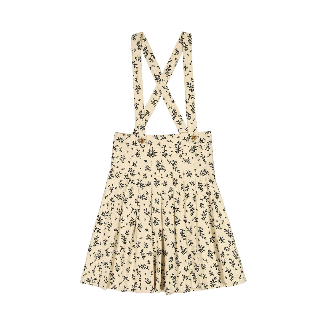 ROWE Cream Floral Suspender Skirt
