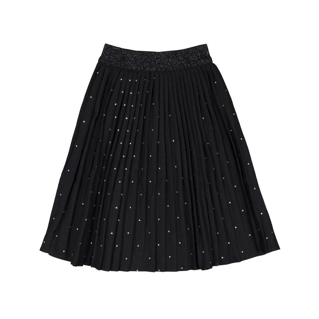 ROWE Black Rhinestone Dot Skirt