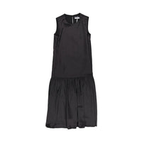 ROWE Black Slip Dress with Knit Sweater