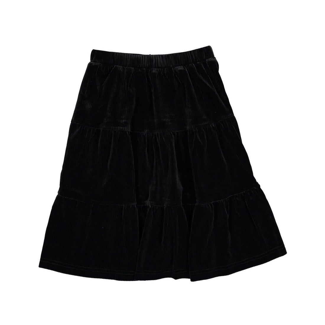 zero + us Black Velvet Skirt