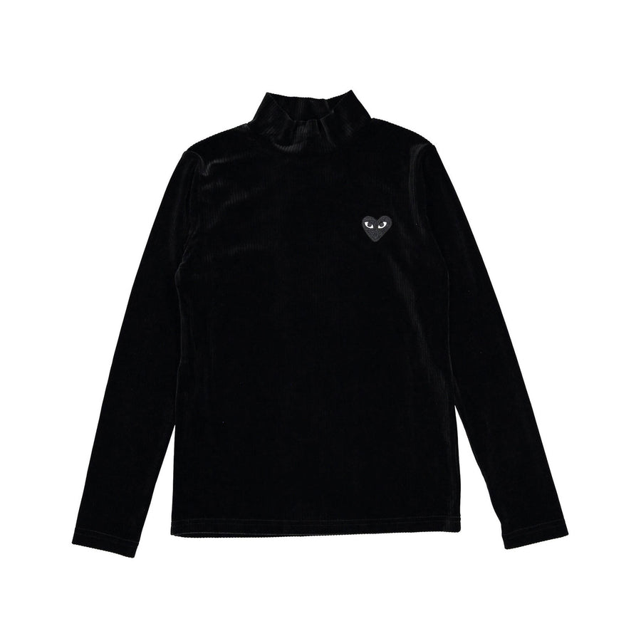zero + us Black Velvet Turtleneck