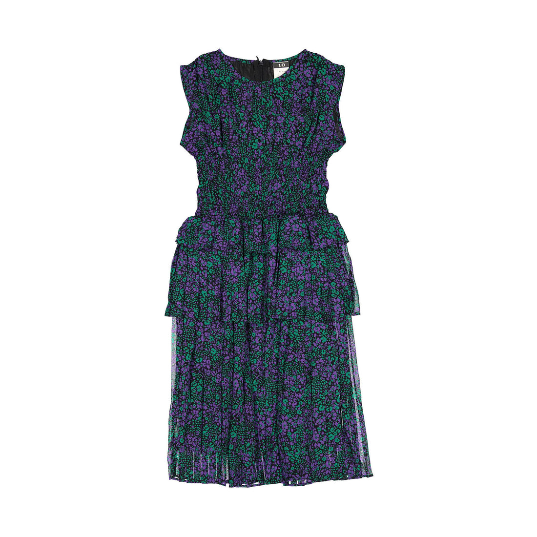 slim fit dress slacks H&M Purple/Green Floral A-Line V-Neck Long Sleeve Dress- Size L – The Saved  Collection