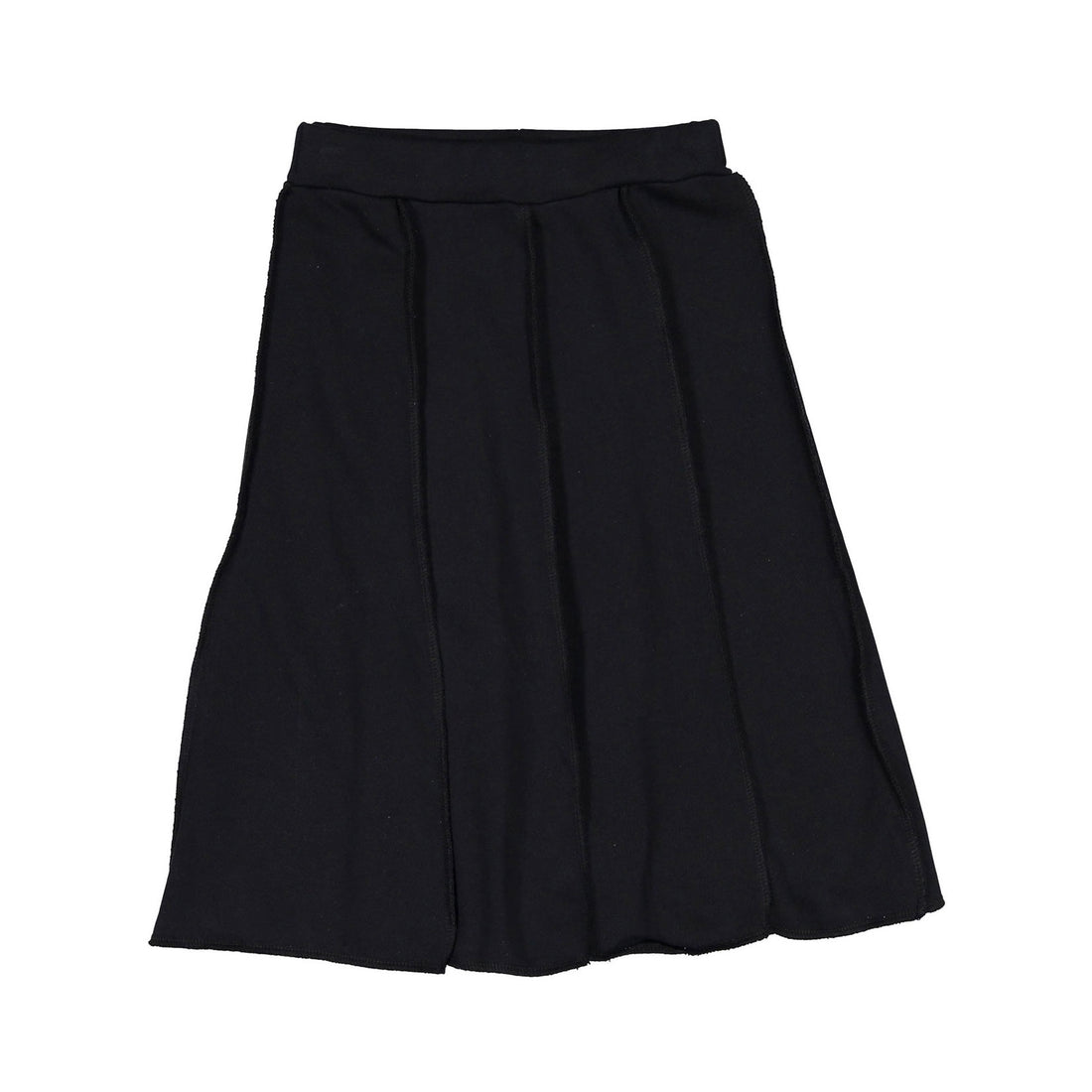 FYI Black Paneled Sweatskirt