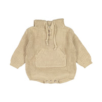Bebe Holic Hoody Knit Romper - Brown