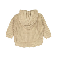Bebe Holic Hoody Knit Romper - Brown