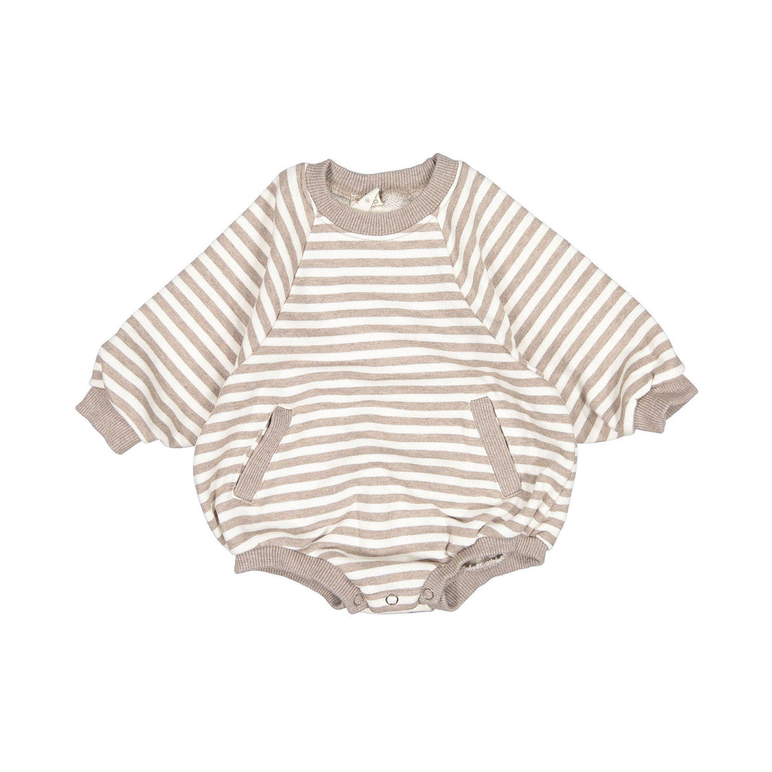 Bebe Holic Pocket Romper - Beige