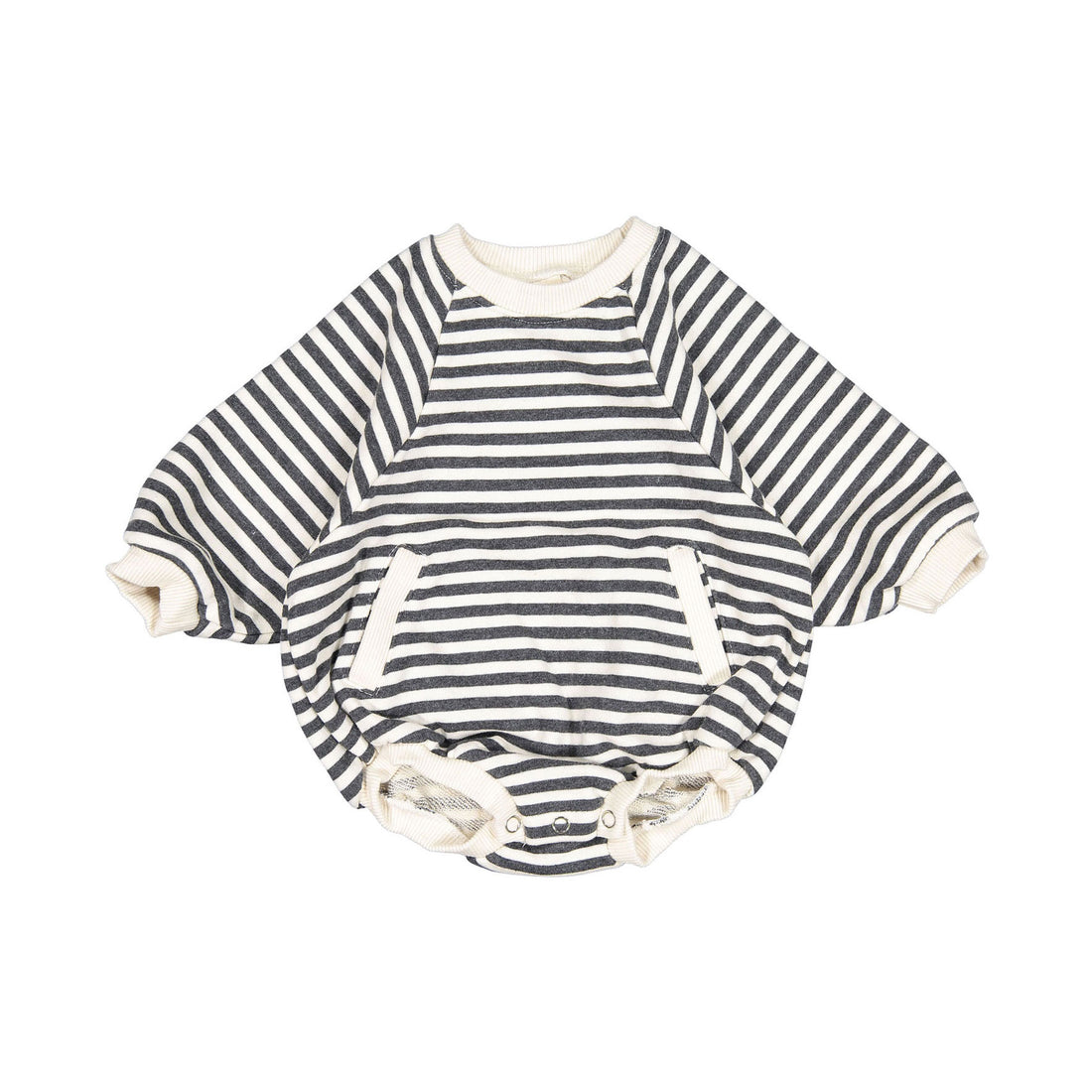 Bebe Holic Pocket Romper - Charcoal