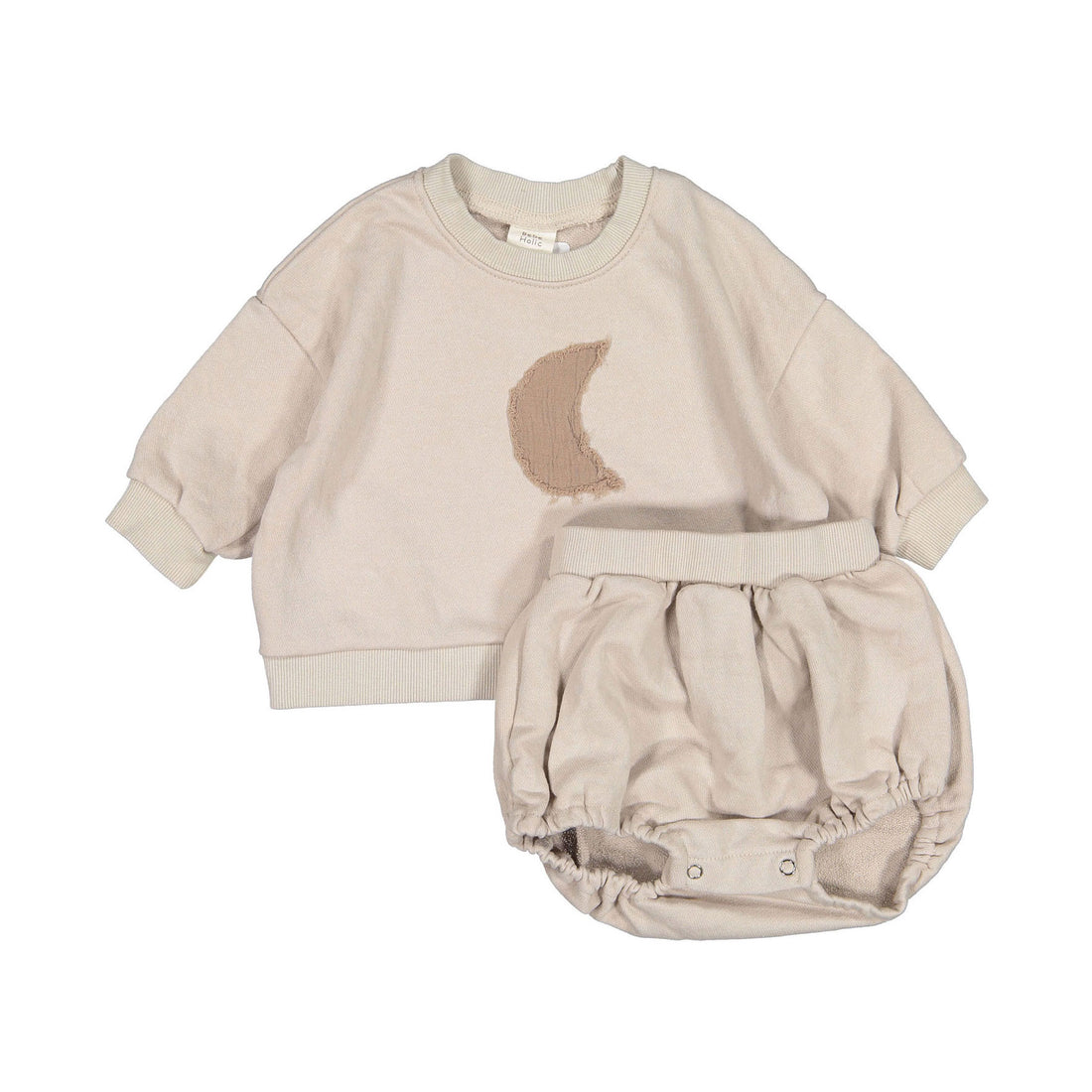 Bebe Holic Moon Top Bottom Set - Beige