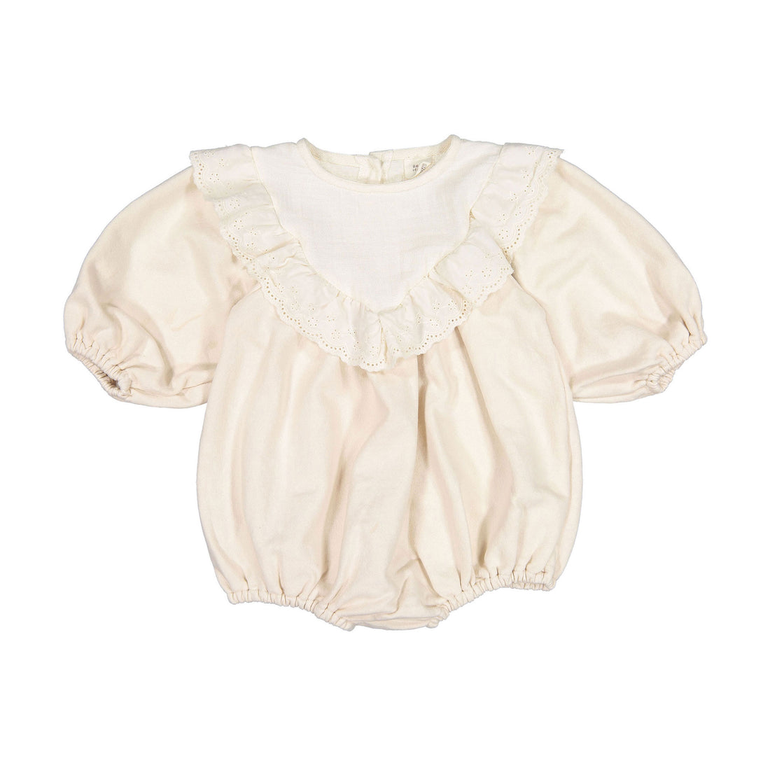 Bebe Holic Haze Frill Romper - Cream
