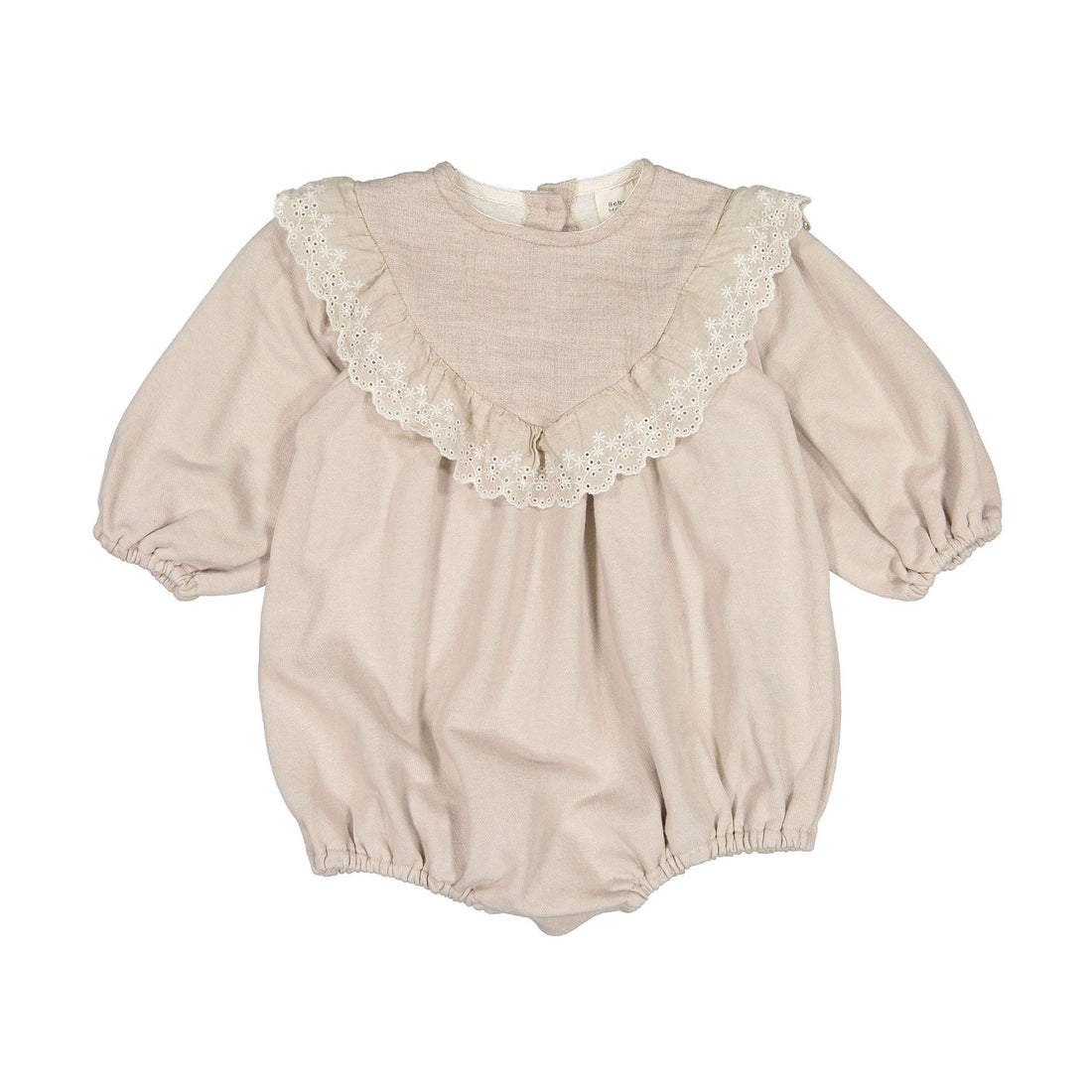 Bebe Holic Haze Frill Romper - Beige