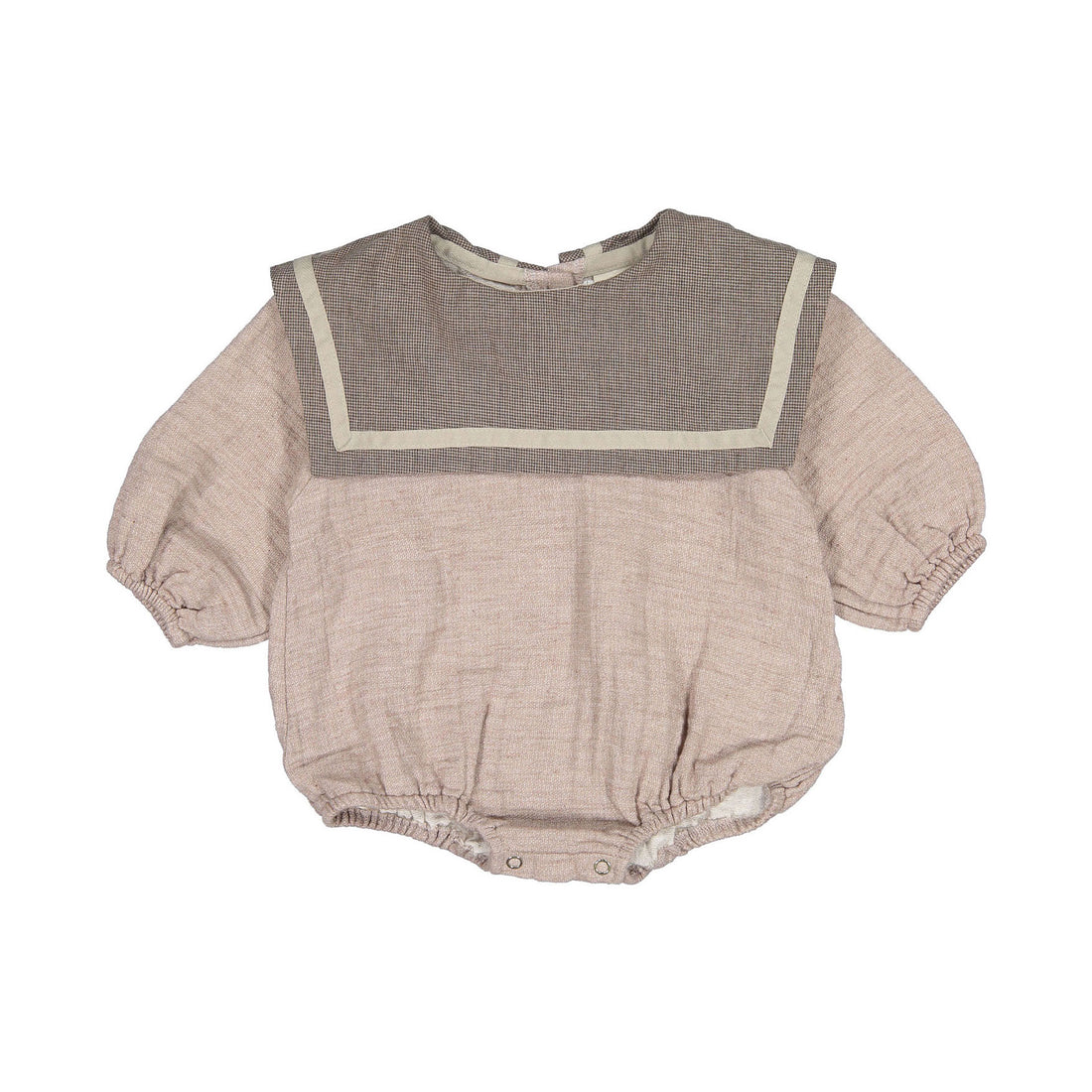 Bebe Holic Haze Collar Romper - Brown