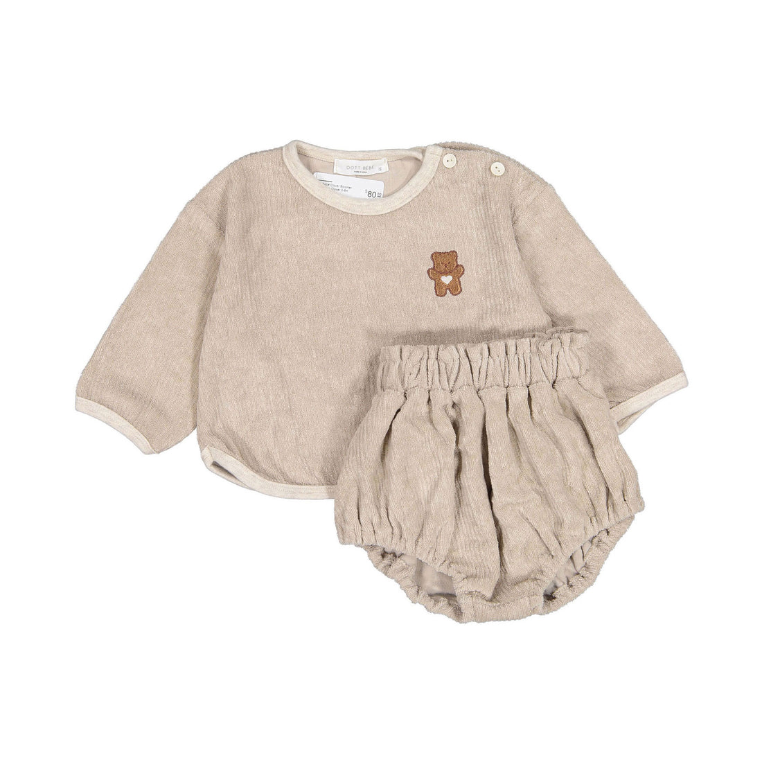 Oott Bebe Clover Bloomer Set - Beige
